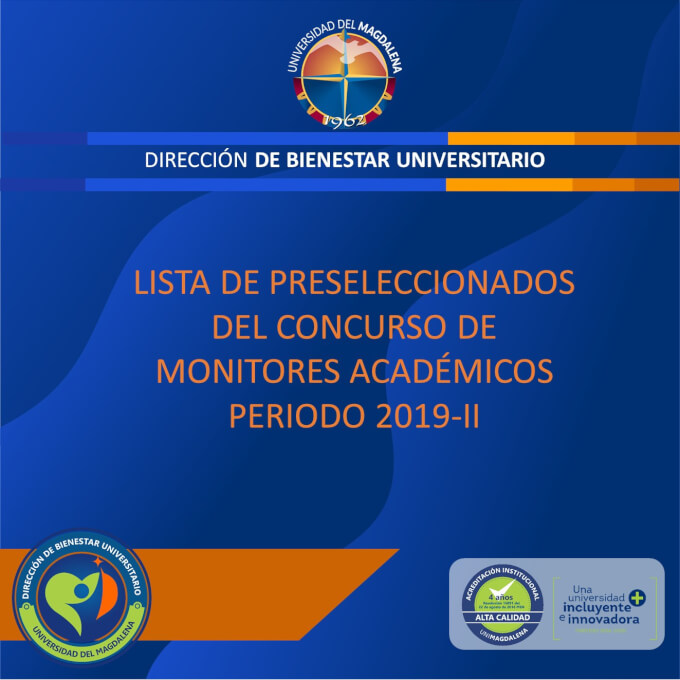 LISTA DE PRESELECCIONADOS DEL CONCURSO DE MONITORES ACADÉMICOS PERIODO 2019-II