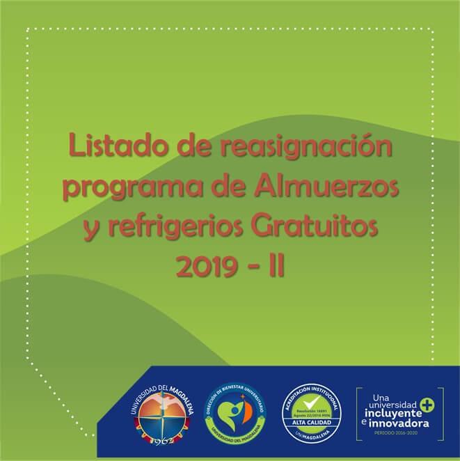 Reasignación Programa de Almuerzo y Refrigerio 2019 - II