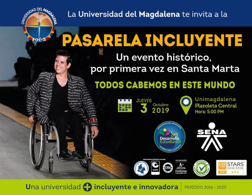 Santa Marta vivirá la primera 'Pasarela Incluyente' con personas en condición de discapacidad