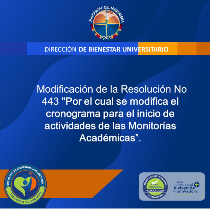 Modificación Resolución N° 443