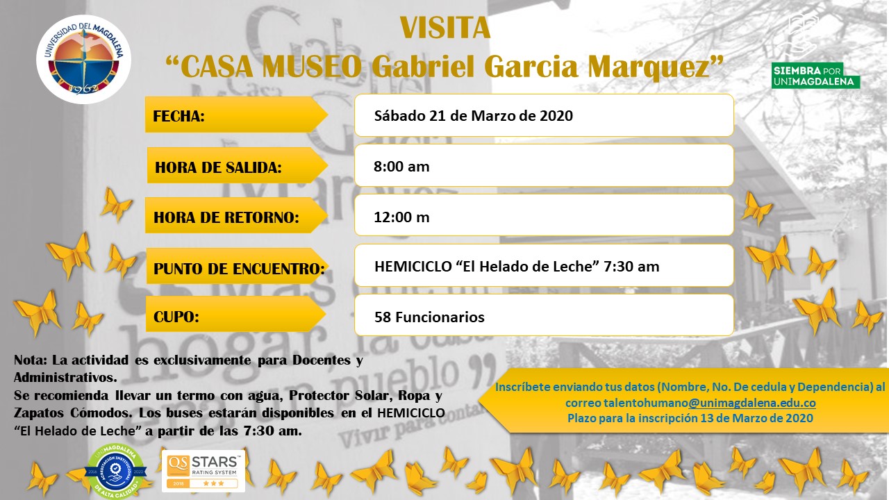 Visita casa Museo Gabriel Garcia Marquez