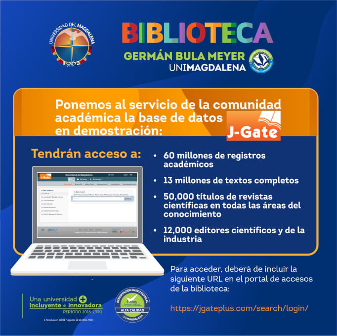 ACCESO GRATUITO A LOS RECURSOS DE J-GATE: PLAN DE APOYO POR COVID-19