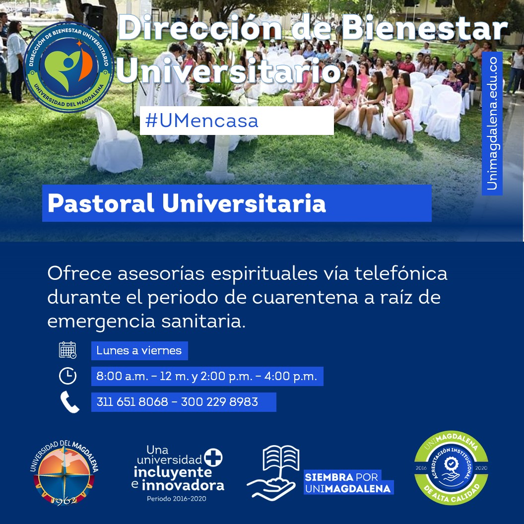 Pastoral Universitaria ofrece asesorías espirituales a distancia