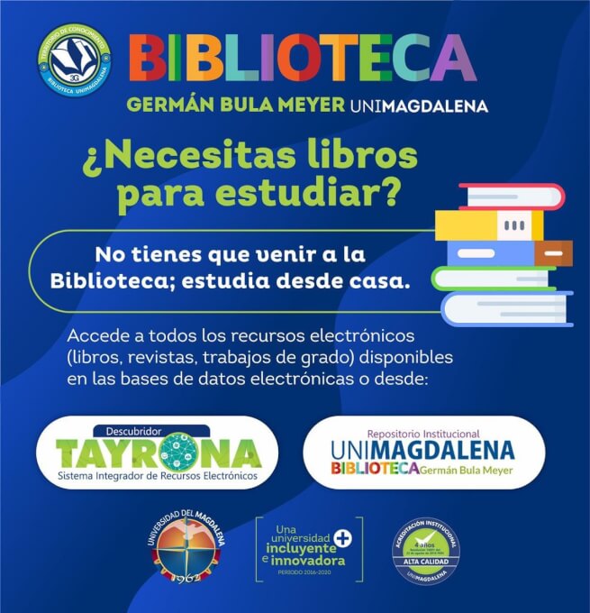 UNIMAGDALENA pone a disposición Biblioteca On Line las 24 horas
