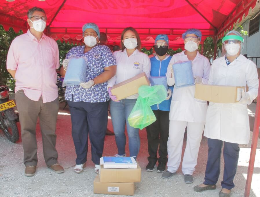 UNIMAGDALENA entrega elementos de protección personal que previenen contagio de COVID-19 en la Cárcel Distrital