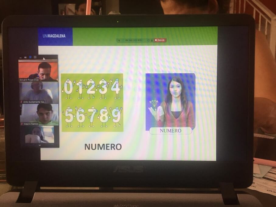 UNIMAGDALENA inició cursos en modalidad virtual de Lengua de Señas en los niveles I y II