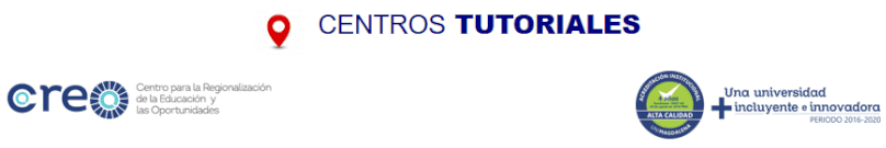 Ubicacion Centros Tutoriales y Ceres