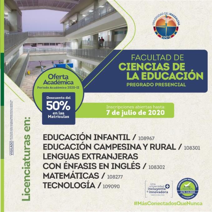 UNIMAGDALENA oferta nuevos programas académicos en Educación