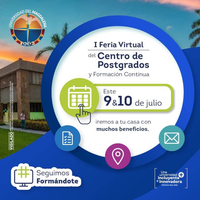 Desde Santa Marta se origina la primera Feria Virtual del Centro de Postgrados y Educación Continua