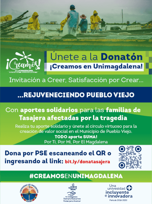 Únete a la donatón: ¡Creamos en UNIMAGDALENA!