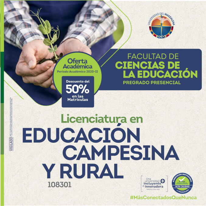 Programa de Licenciatura en Educación Campesina y Rural, la nueva apuesta de UNIMAGDALENA