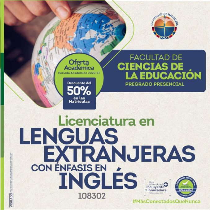Licenciatura en Lenguas Extranjeras con Énfasis en Inglés, otro programa innovador que oferta UNIMAGDALENA