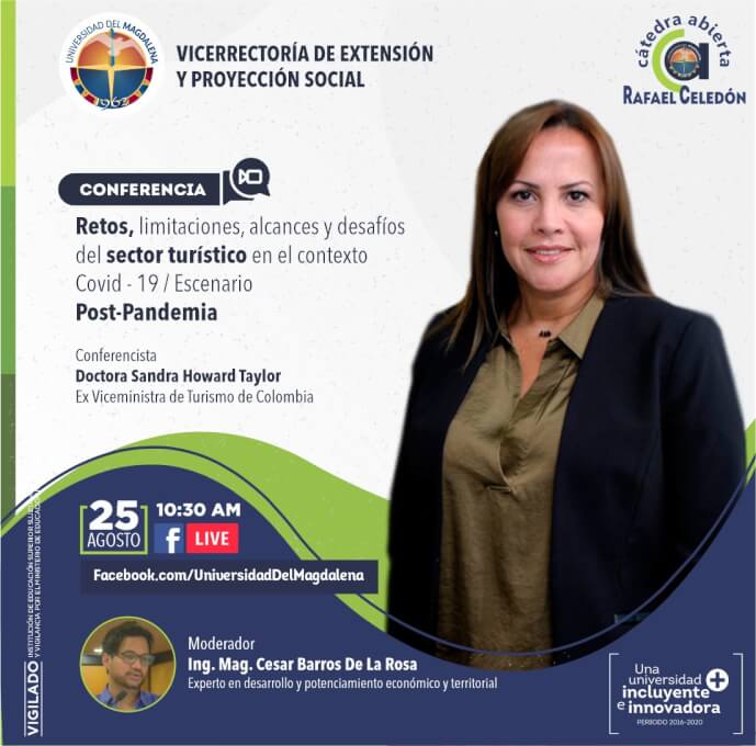 En UNIMAGDALENA se disertará sobre el sector turístico en un escenario post pandemia