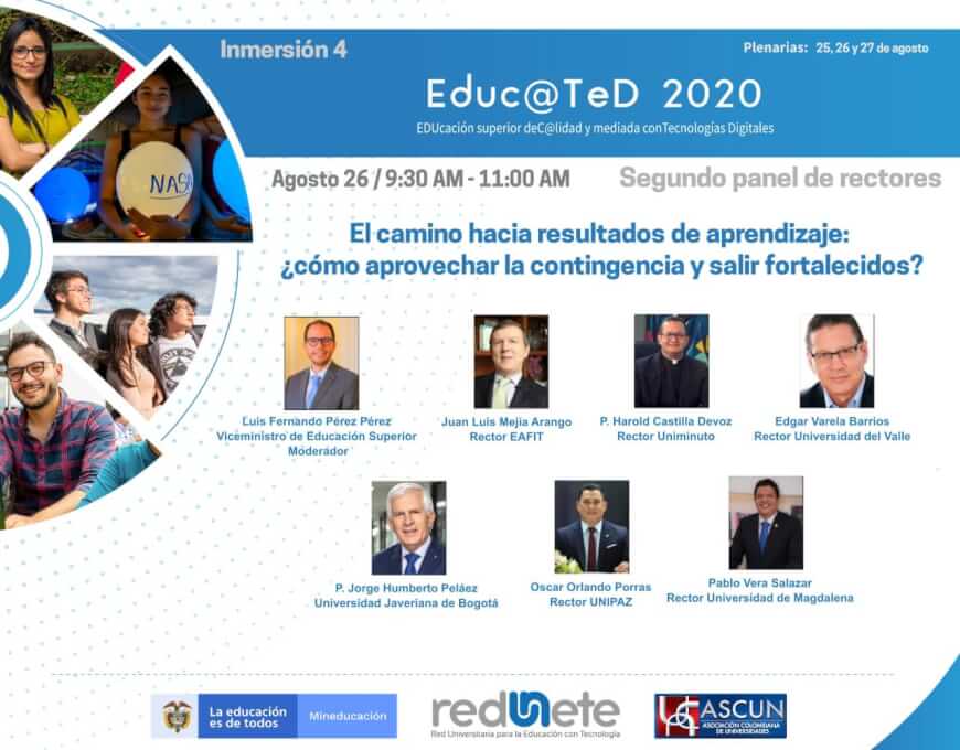 Rector de UNIMAGDALENA participará en el panel nacional EduC@TeD 2020