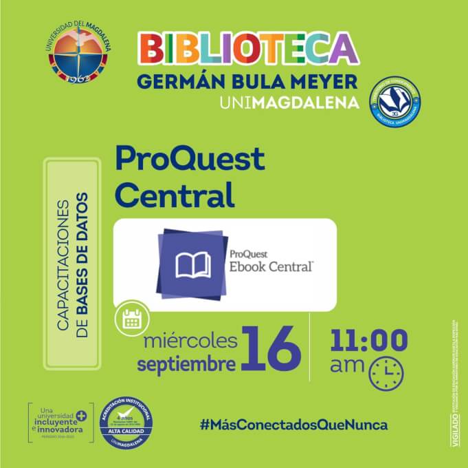 Capacitación Bases de Datos ProQuest Central