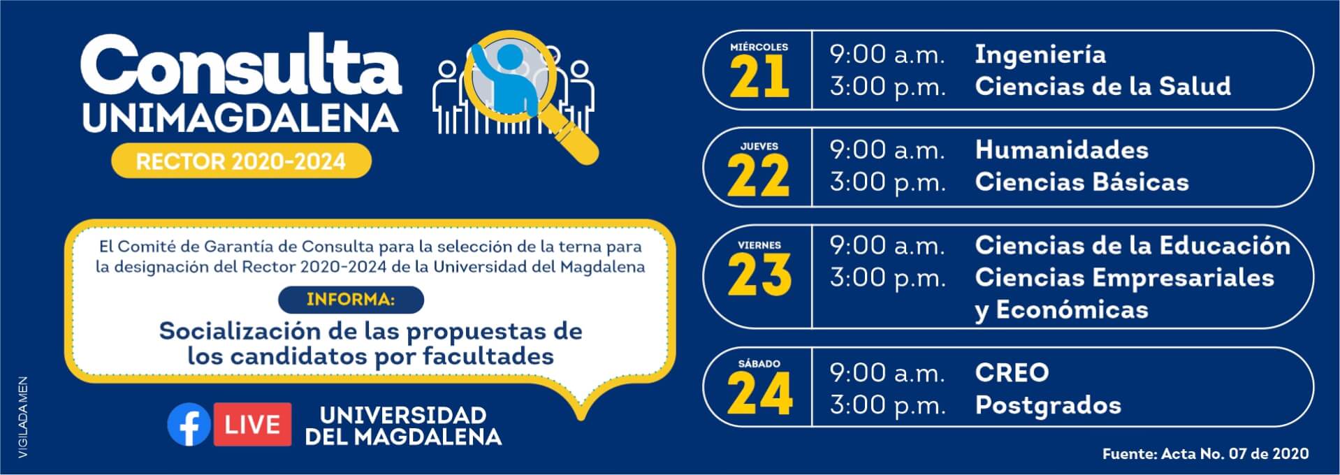 Comité de Garantía de Consulta le dará comienzo a las jornadas de socialización de propuestas de los cuatro candidatos habilitados en el proceso