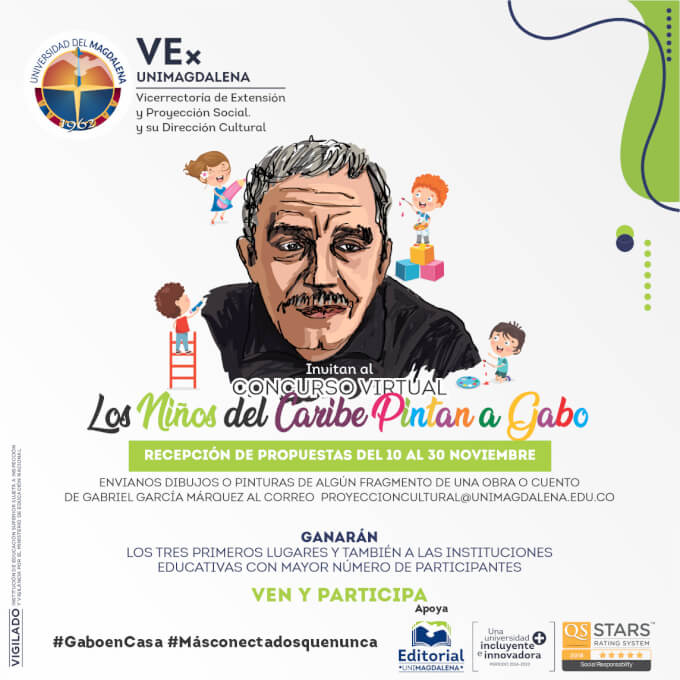 Concurso de pintura virtual “los niños del Caribe pintan a Gabo” inicia actividades