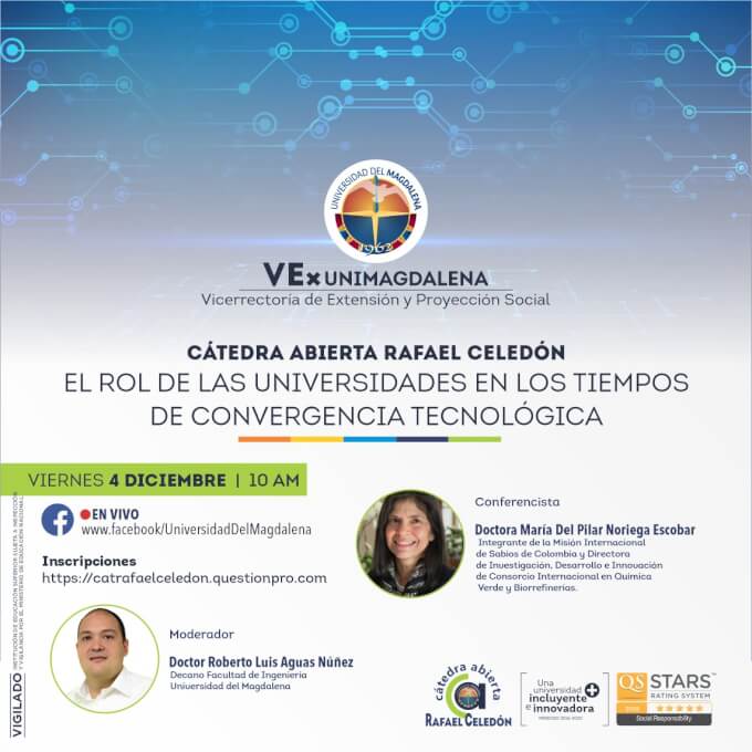 “El Rol de las universidades en los tiempos de convergencia tecnológica”, tema de disertación en UNIMAGDALENA