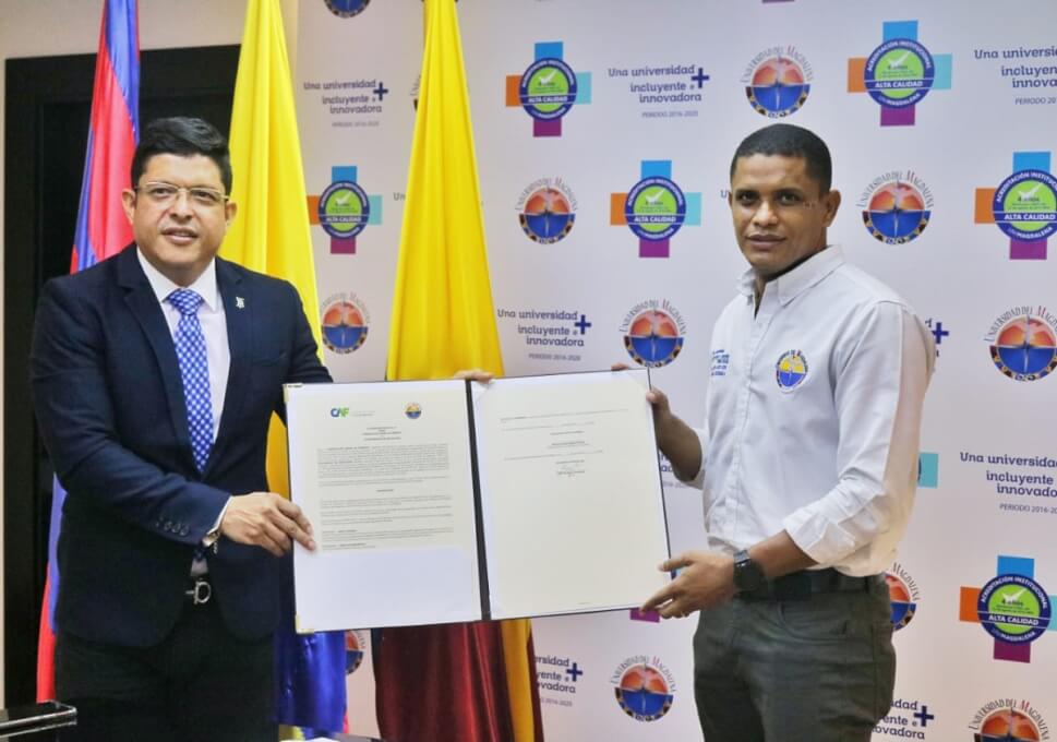UNIMAGDALENA, primera Universidad colombiana en firmar acuerdo con el Banco de Desarrollo de América Latina – CAF
