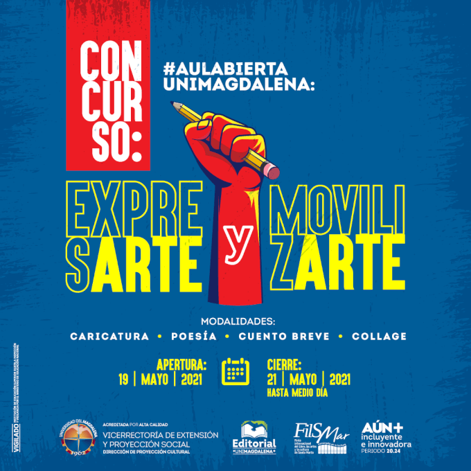 UNIMAGDALENA lanza concurso: ‘#AulaAbierta, Unimagdalena: ExpresArte y MovilizArte’