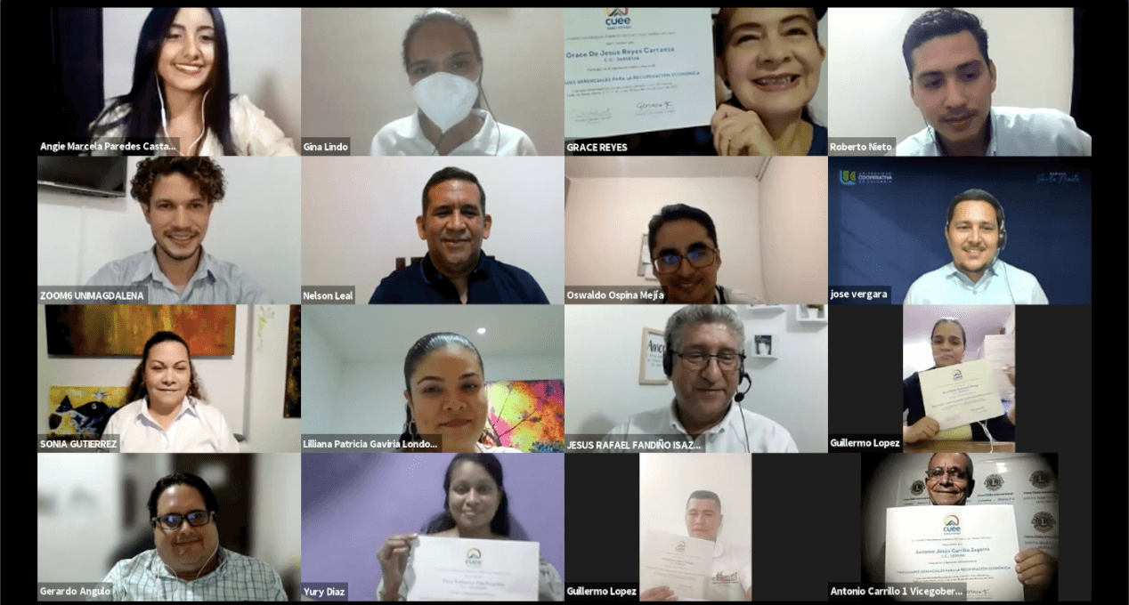 Empresarios del Magdalena culminaron Diplomado en Habilidades gerenciales para la recuperación económica
