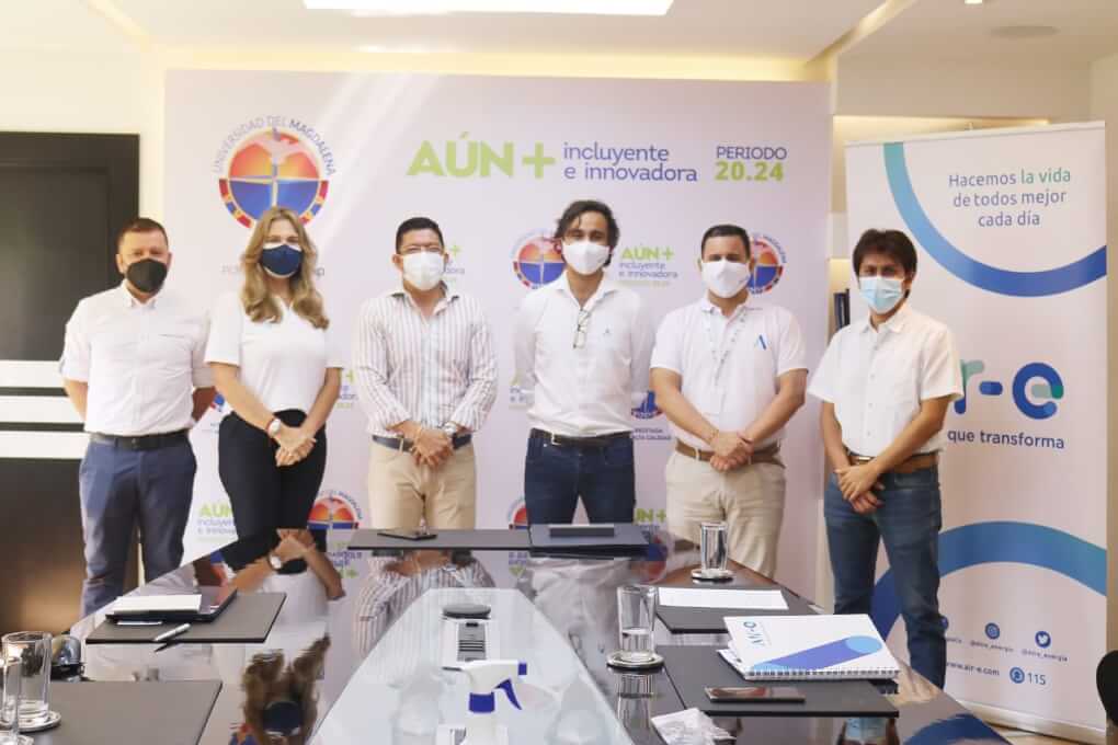 UNIMAGDALENA y Air-e suscriben convenio para generar oportunidades a la comunidad académica, la empresa y el territorio