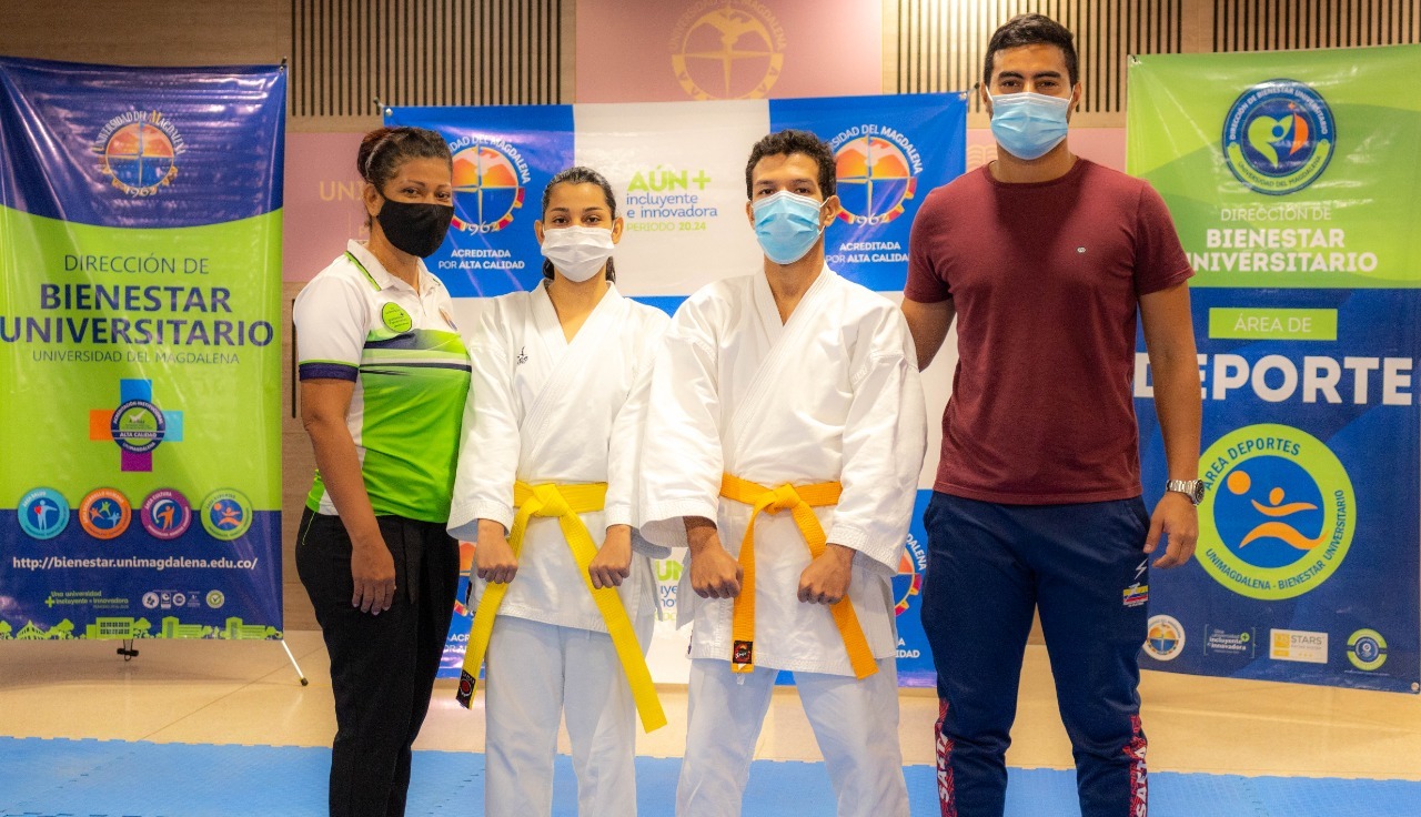 Estudiantes de UNIMAGDALENA obtienen medalla de plata en torneo de Karate-do