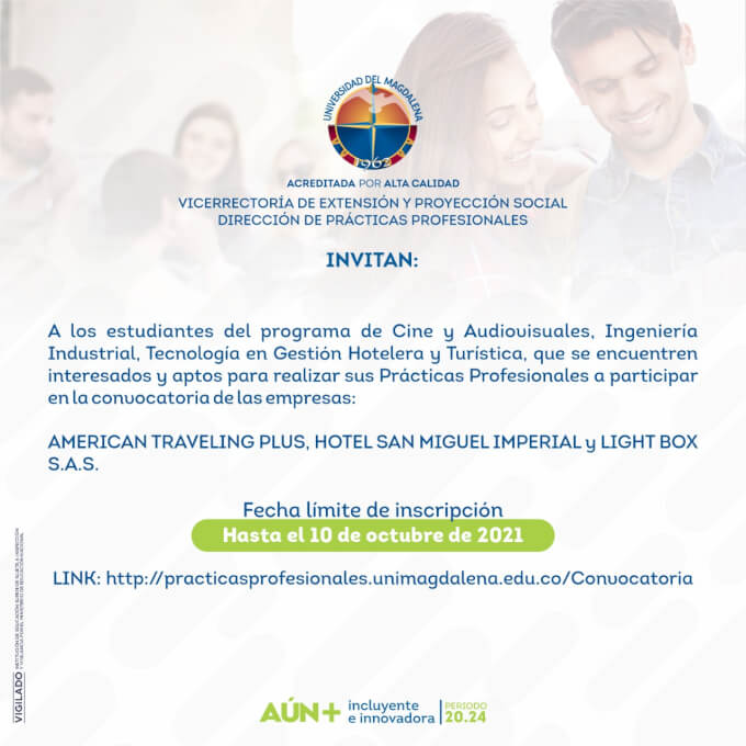 Convocatoria  Dirección de Práctica Profesional