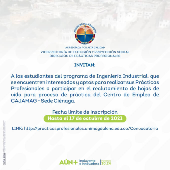 Dirección De Práctica Profesionales Participa Proceso De Reclutamiento De Hoja De Vida