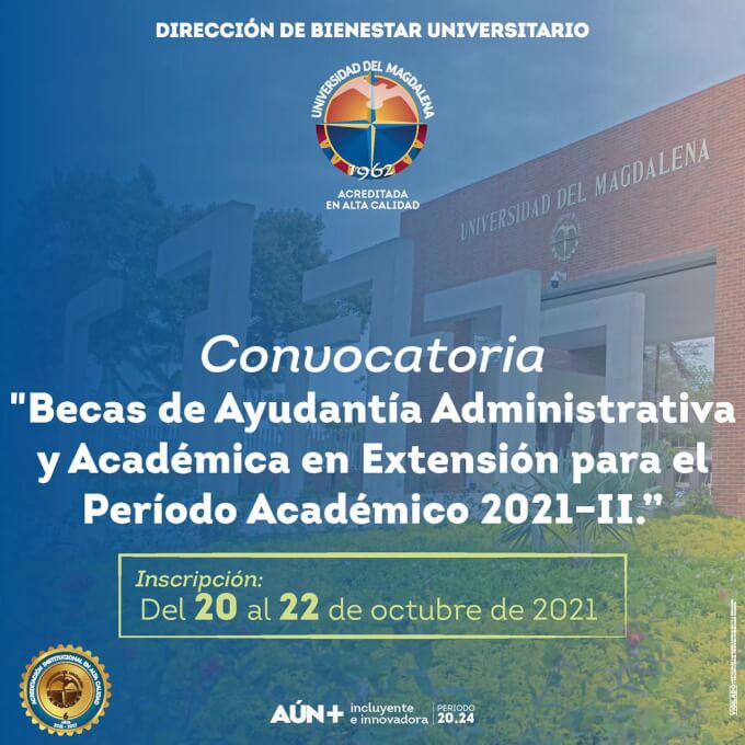 Abierta convocatoria Becas de Ayudantías Administrativa y Académica en Extensión