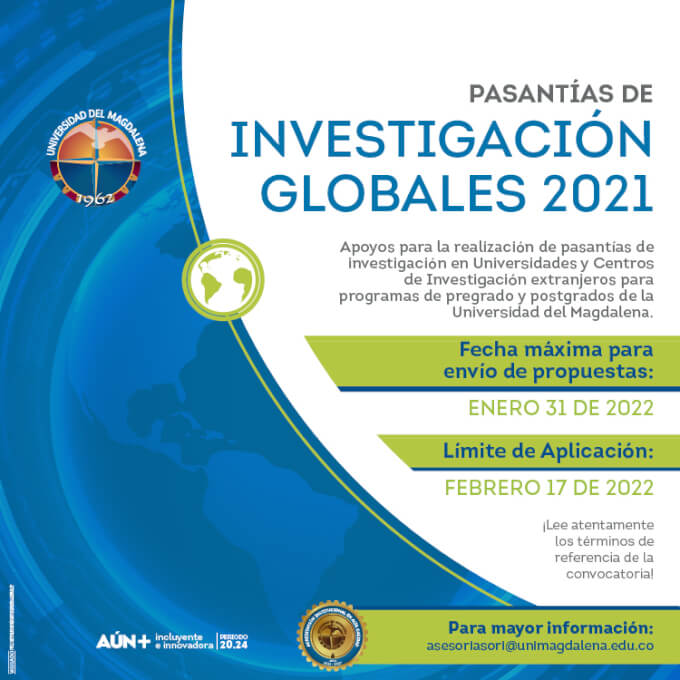 Convocatoria Pasantías de Investigación Globales 2021