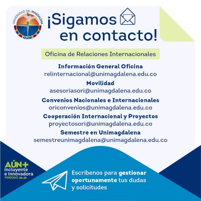 Correos de contacto Ori Unimagdalena
