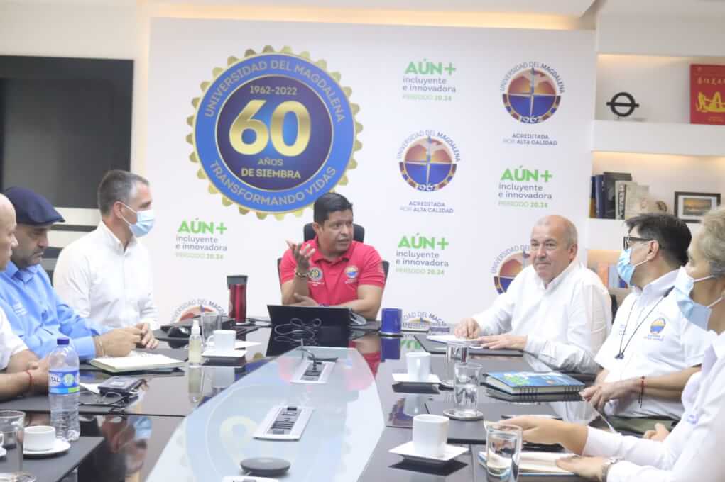UNIMAGDALENA celebra reunión con Minciencias y The Air Centre (Portugal) para adelantar estrategias de colaboración en temas de Ciencias del Mar