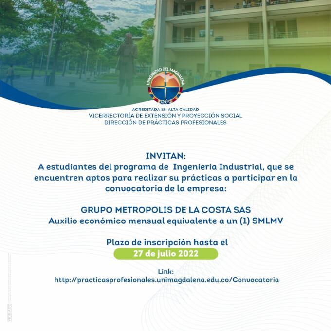 Unimagdalena- Dirección de Practicas Profesionales.