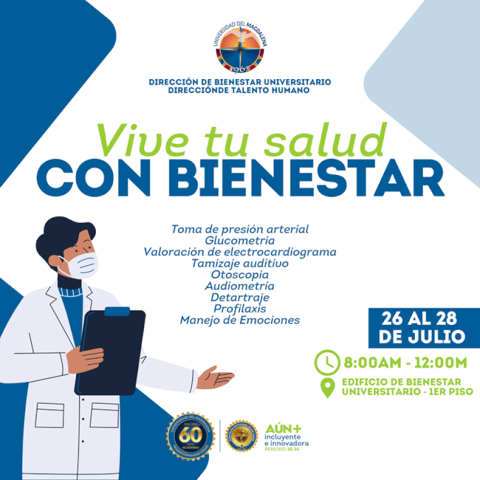 Vive tu salud con Bienestar, jornada disponible para que puedas acceder y valorarte