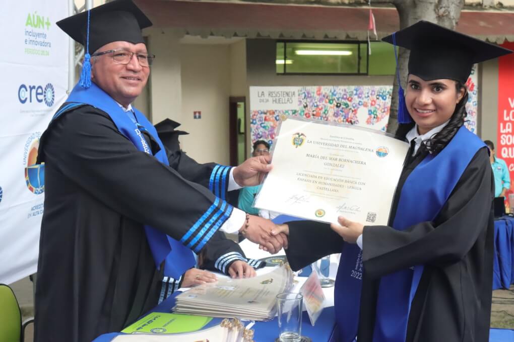 UNIMAGDALENA graduó 128 estudiantes de las modalidades virtual y a distancia