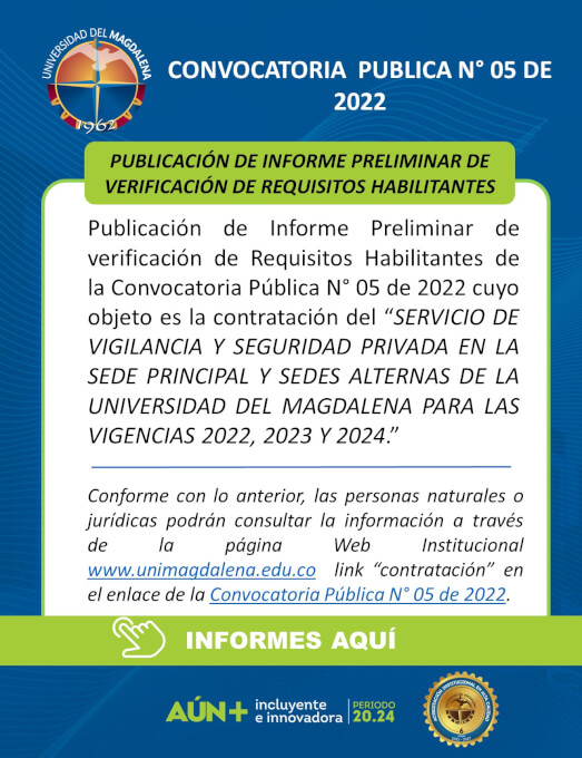 PUBLICACI N INFORME PRELIMINAR DE VERIFICACI N DE REQUISITOS 