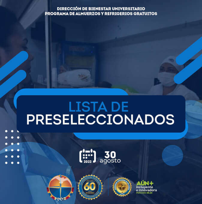 Consulta el listado de los preseleccionados del programa de Almuerzos y Refrigerios Gratuitos.