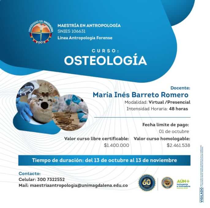 Maestría en Antropologia, Línea antropología Forense