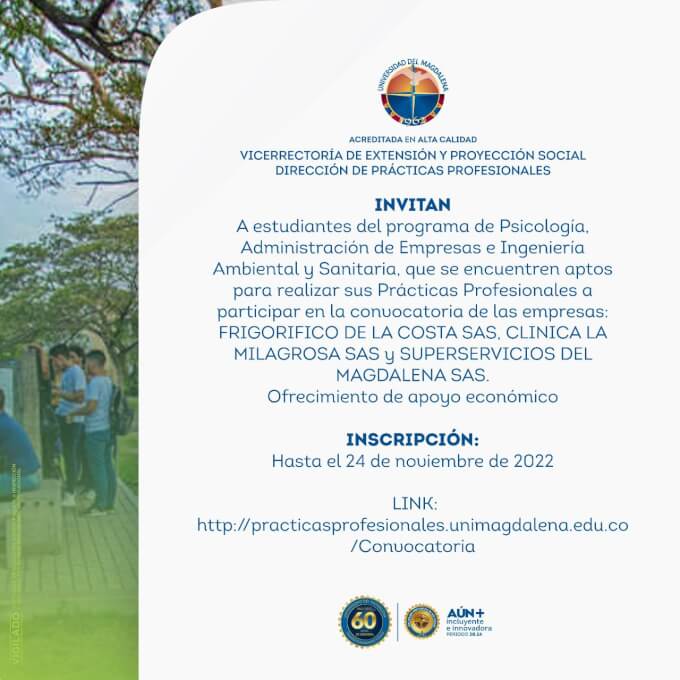 UNIMAG - Dirección de Prácticas Profesionales