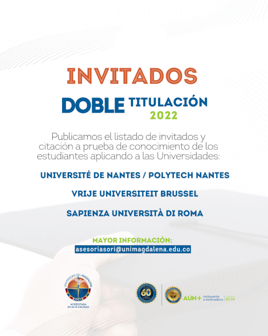 Doble Titulación 2022