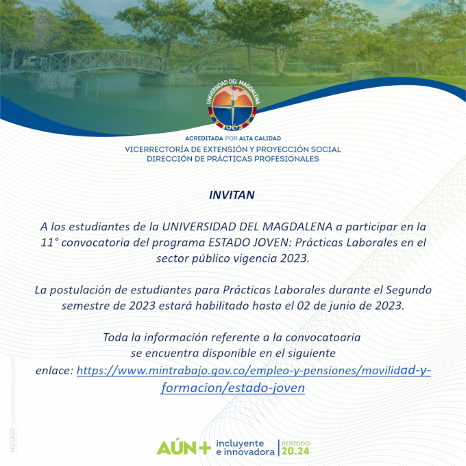 CONVOCATORIA ESTADO JOVEN 2023-II