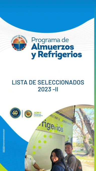 Listado de estudiantes seleccionados para el programa de Almuerzos y Refrigerios Gratuitos. 2023-II