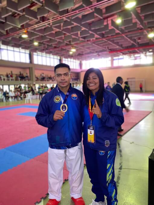 Guillermo Ramírez Gutiérrez se quedó con la presea dorada en la categoría Kumite avanzado -67 kg, venciendo en la final superar al contendor de la Escuela Nacional del Deporte.