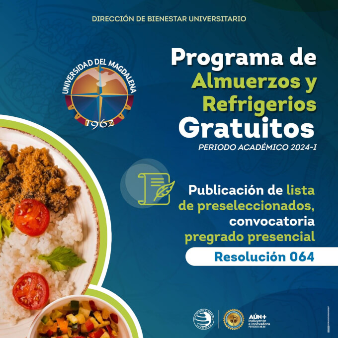 Consulta el listado de los preseleccionados del programa de Almuerzos y Refrigerios Gratuitos.