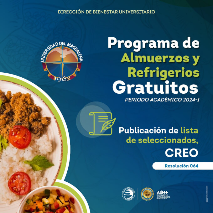 Consulta el listado de los seleccionados del programa de Almuerzos y Refrigerios Gratuitos - Tutorial Santa Marta- CREO.
