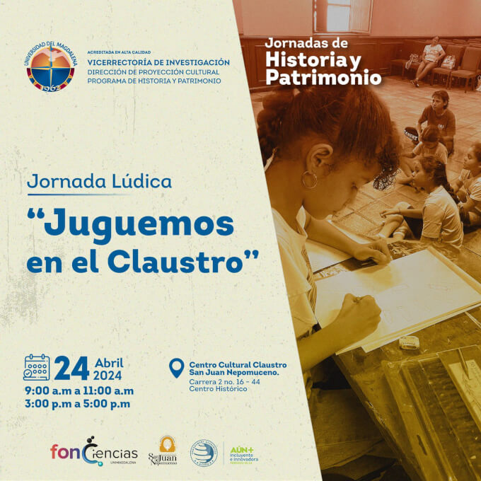 Jornada Lúdica de juegos tradicionales bajo el lema ‘Juguemos en el Claustro’.