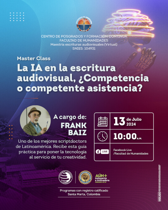 ¡No te pierdas nuestra Charla Libre dictada por el maestro Frank Baiz.