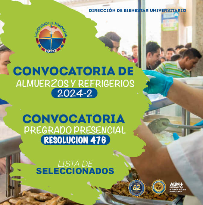 Listado de estudiantes seleccionados para el programa de Almuerzos y Refrigerios Gratuitos. 2024-II