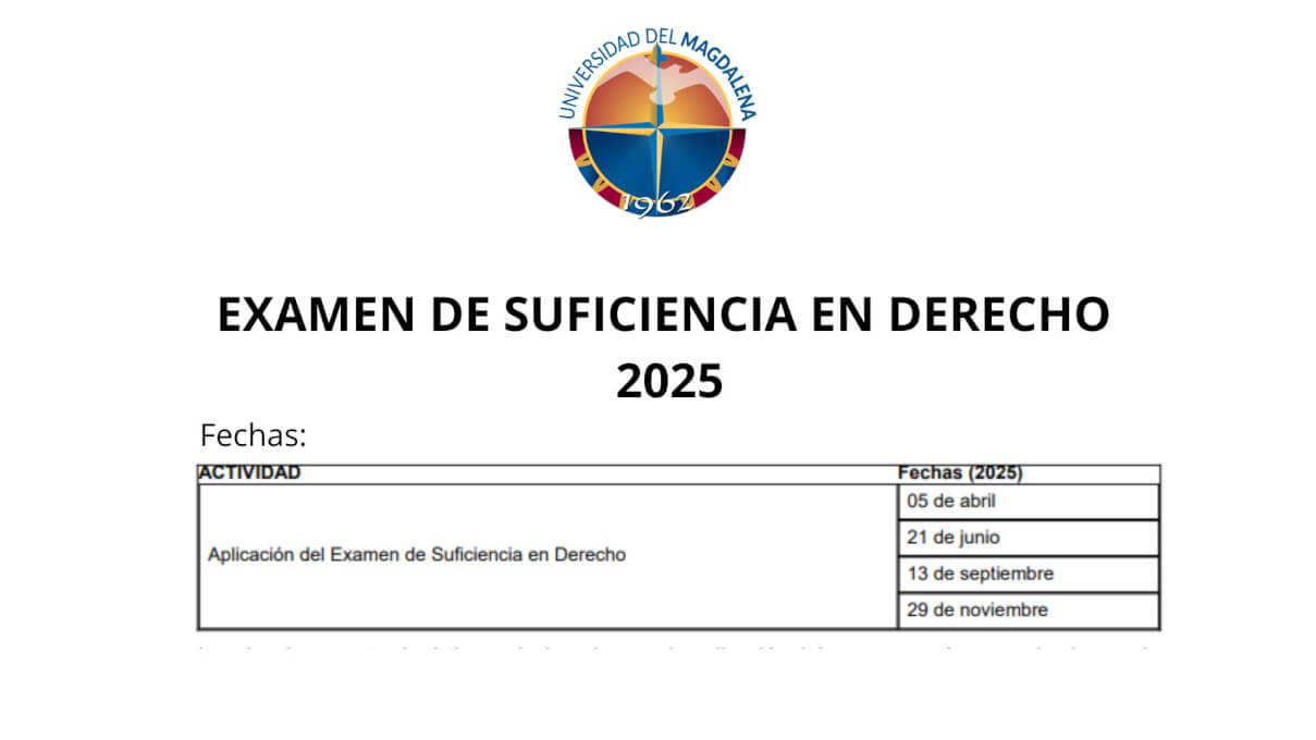 Circular del Consejo Académico N° 01 de 2025 – Examen de Suficiencia en Derecho.
